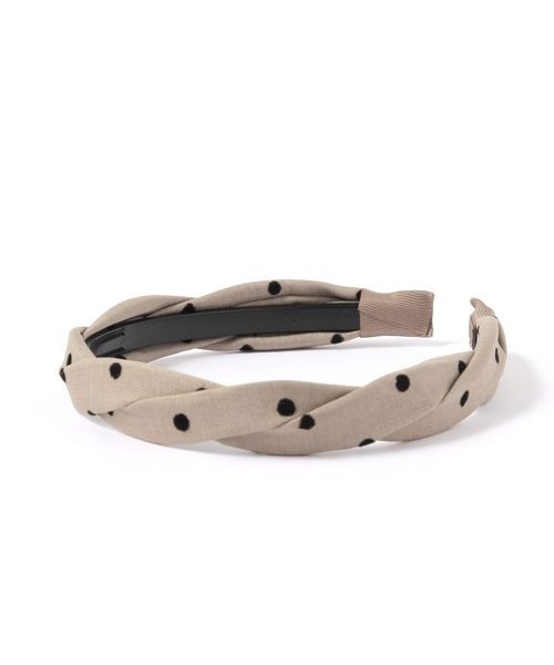 kutir（クティール）の「kutirlune／ドットカチューシャ（カチューシャ・レディース・ベージュ・FREE）」の3枚目の写真