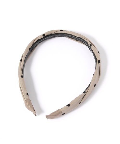 kutir（クティール）の「kutirlune／ドットカチューシャ（カチューシャ・レディース・ベージュ・FREE）」の4枚目の写真