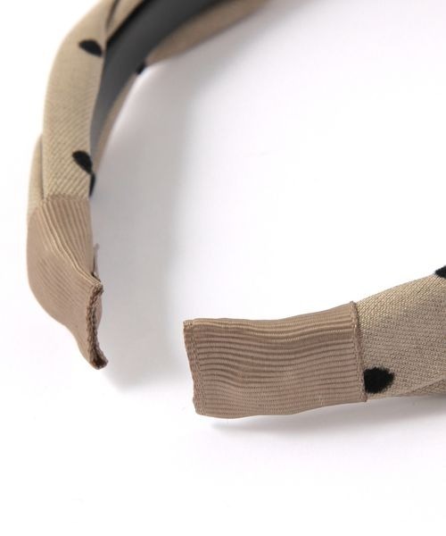 kutir（クティール）の「kutirlune／ドットカチューシャ（カチューシャ・レディース・ベージュ・FREE）」の6枚目の写真