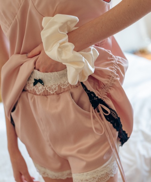 Carmelo(カーメロ)の「Satin Big Chouchou / サテンビッグシュシュ(シュシュ・レディース・ミント/ホワイト・FREE)」の21枚目の写真