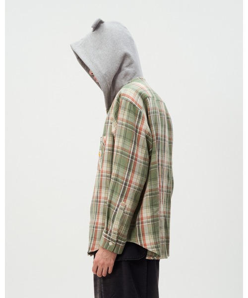 DISCOVERED(ディスカバード)の「DEVIL'S HOODIE CHECK SHIRTS(シャツ/ブラウス・メンズ・グリーン/ブラック/レッド・LARGE/SMALL)」の12枚目の写真