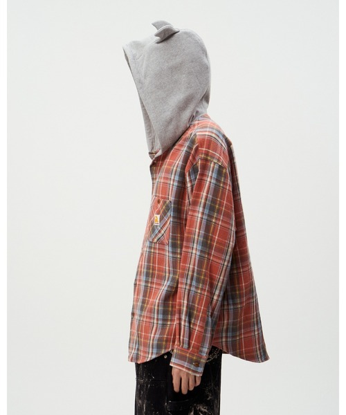 DISCOVERED(ディスカバード)の「DEVIL'S HOODIE CHECK SHIRTS(シャツ/ブラウス・メンズ・グリーン/ブラック/レッド・LARGE/SMALL)」の9枚目の写真