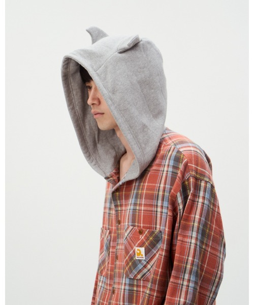 DISCOVERED(ディスカバード)の「DEVIL'S HOODIE CHECK SHIRTS(シャツ/ブラウス・メンズ・グリーン/ブラック/レッド・LARGE/SMALL)」の11枚目の写真