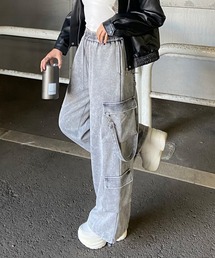 ブリーチスウェットカーゴワイドパンツ