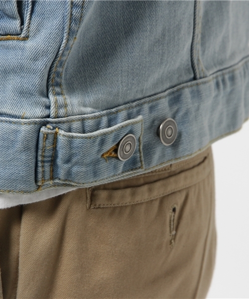 WEGO（ウィゴー）の「WEGO/ストレッチデニムジャケット（デニムジャケット・メンズ・ライトインディゴブルー/インディゴブルー/ダークインディゴブルー・MEDIUM/LARGE/SMALL）」の12枚目の写真