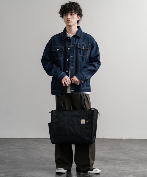 Carhartt（カーハート）の「Carhartt カーハート Horizontal Zip Tote/ホリゾンタルジップ横型トートバッグ（トートバッグ・メンズ・ブラウン/ブラック・FREE）」の4枚目の写真
