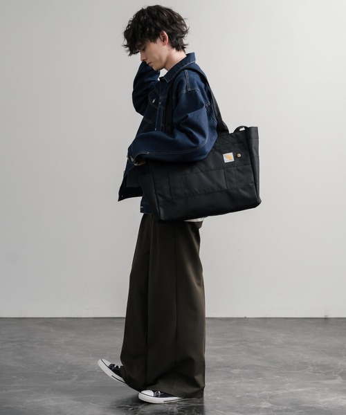 Carhartt（カーハート）の「Carhartt カーハート Horizontal Zip Tote/ホリゾンタルジップ横型トートバッグ（トートバッグ・メンズ・ブラウン/ブラック・FREE）」の5枚目の写真
