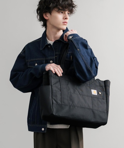 Carhartt（カーハート）の「Carhartt カーハート Horizontal Zip Tote/ホリゾンタルジップ横型トートバッグ（トートバッグ・メンズ・ブラウン/ブラック・FREE）」の6枚目の写真