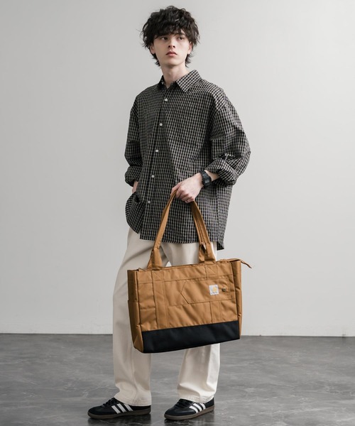 Carhartt（カーハート）の「Carhartt カーハート Horizontal Zip Tote/ホリゾンタルジップ横型トートバッグ（トートバッグ・メンズ・ブラウン/ブラック・FREE）」の12枚目の写真