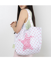 WEBHOUSE（ウェブハウス）の「ツイスタースタートートバッグ - ドットピンク（トートバッグ）」