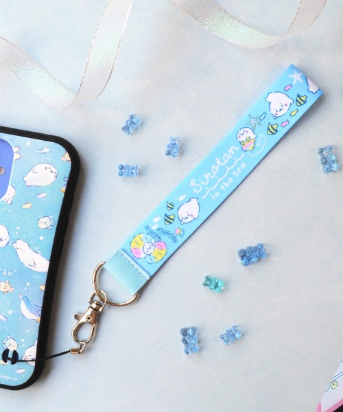 ハンド ストラップ キャラクター スマホストラップ しろたん「ハンド