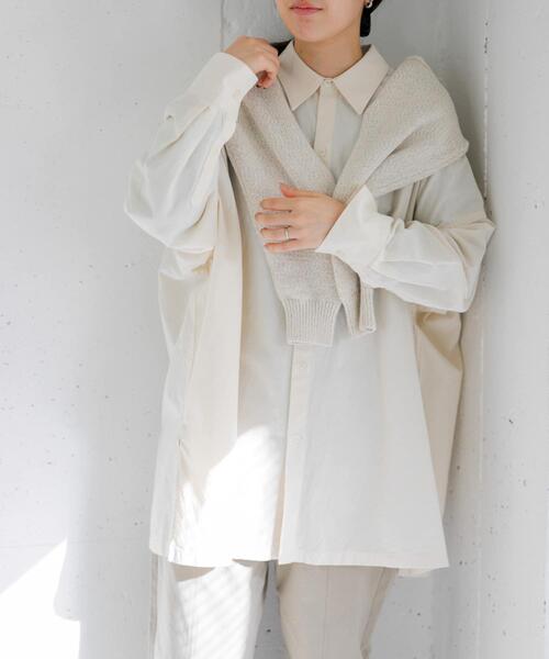 FORK&SPOON（フォークアンドスプーン）の「FORK&SPOON　ビッグシャンブレーシャツ（シャツ/ブラウス・レディース・ブルー/アイボリー・1）」の2枚目の写真