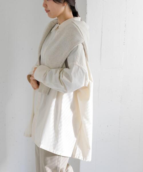 FORK&SPOON（フォークアンドスプーン）の「FORK&SPOON　ビッグシャンブレーシャツ（シャツ/ブラウス・レディース・ブルー/アイボリー・1）」の17枚目の写真