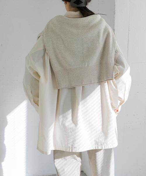 FORK&SPOON（フォークアンドスプーン）の「FORK&SPOON　ビッグシャンブレーシャツ（シャツ/ブラウス・レディース・ブルー/アイボリー・1）」の18枚目の写真