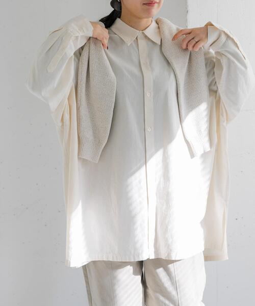 FORK&SPOON（フォークアンドスプーン）の「FORK&SPOON　ビッグシャンブレーシャツ（シャツ/ブラウス・レディース・ブルー/アイボリー・1）」の20枚目の写真