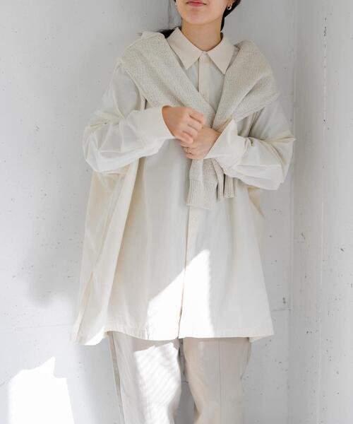 FORK&SPOON（フォークアンドスプーン）の「FORK&SPOON　ビッグシャンブレーシャツ（シャツ/ブラウス・レディース・ブルー/アイボリー・1）」の21枚目の写真