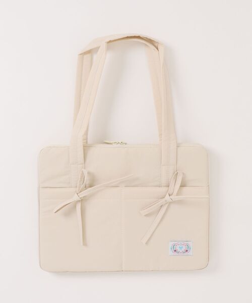 aimoha（アイモハ）の「【aimoha HOME】仕事も私服も　やさしくつなぐPCバッグ（PC・タブレットケース・レディース・オフホワイト・FREE）」の12枚目の写真