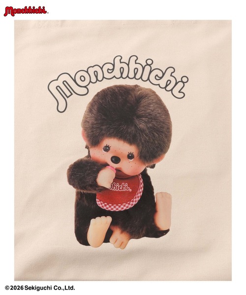 Mac-House(マックハウス)の「【 Monchhichi / モンチッチ 】 プリントトートBAG(トートバッグ・レディース・ネイビー/ベージュ・FREE)」の7枚目の写真