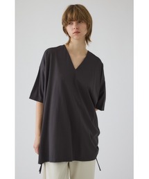 RIM.ARK | 【PRE ORDER】Side drawstring big T-shirts サイドドローストリング ビッグTシャツ(Tシャツ/カットソー)