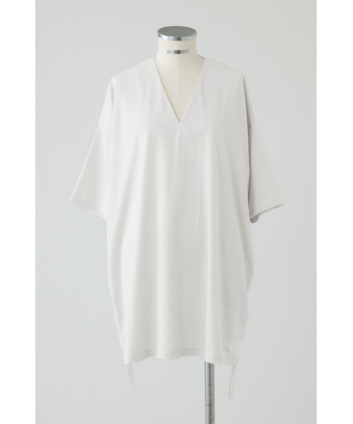 RIM.ARK（リムアーク）の「【PRE ORDER】Side drawstring big T-shirts サイドドローストリング ビッグTシャツ（Tシャツ/カットソー・レディース・ライトベージュ/ブラック/グレー/ホワイト・FREE）」の2枚目の写真