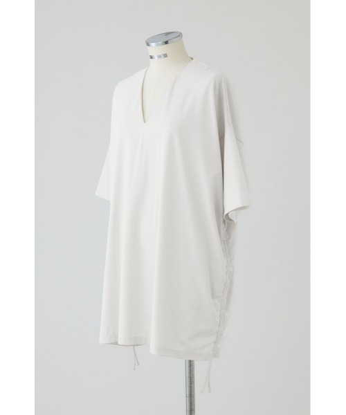 RIM.ARK（リムアーク）の「【PRE ORDER】Side drawstring big T-shirts サイドドローストリング ビッグTシャツ（Tシャツ/カットソー・レディース・ライトベージュ/ブラック/グレー/ホワイト・FREE）」の8枚目の写真