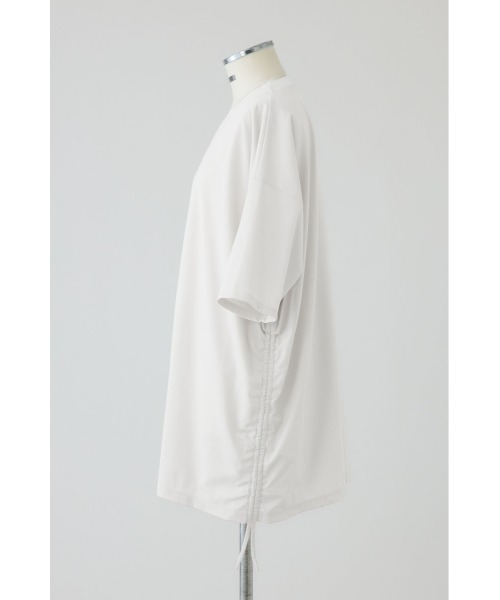 RIM.ARK（リムアーク）の「【PRE ORDER】Side drawstring big T-shirts サイドドローストリング ビッグTシャツ（Tシャツ/カットソー・レディース・ライトベージュ/ブラック/グレー/ホワイト・FREE）」の9枚目の写真