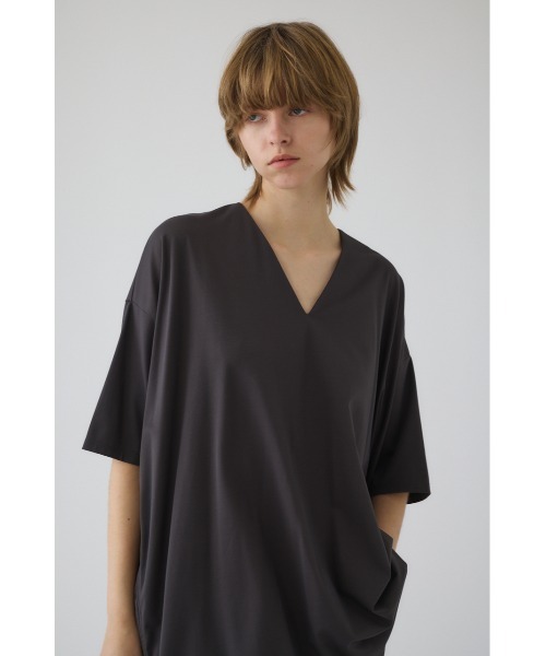 RIM.ARK（リムアーク）の「【PRE ORDER】Side drawstring big T-shirts サイドドローストリング ビッグTシャツ（Tシャツ/カットソー・レディース・ライトベージュ/ブラック/グレー/ホワイト・FREE）」の16枚目の写真