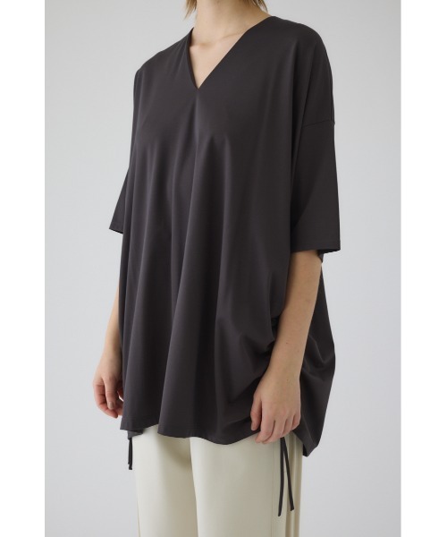 RIM.ARK（リムアーク）の「【PRE ORDER】Side drawstring big T-shirts サイドドローストリング ビッグTシャツ（Tシャツ/カットソー・レディース・ライトベージュ/ブラック/グレー/ホワイト・FREE）」の21枚目の写真