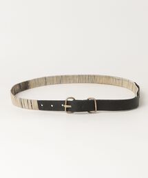 m.a+（エムエークロス）の「m.a+ / エムエークロス：double oval buckle medium belt：EL33B-GR20[RIP]（ベルト）」