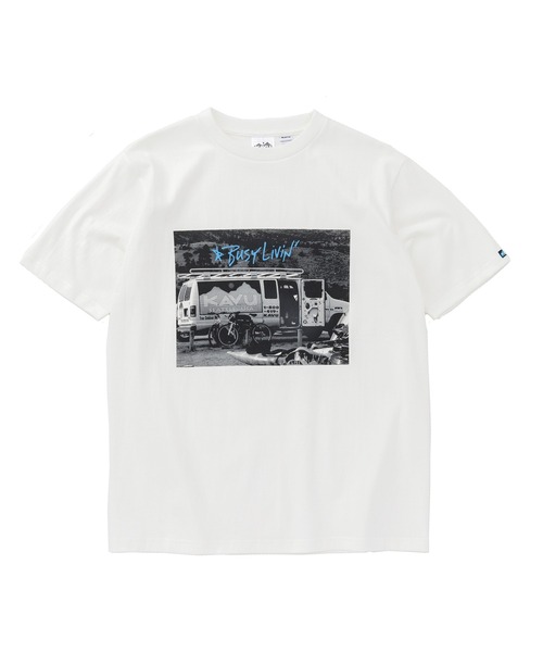 KAVU(カブー)の「KAVU/カブー PhotoTee Car/フォト Tシャツ カー(Tシャツ/カットソー・メンズ・ホワイト・MEDIUM/LARGE)」の1枚目の写真