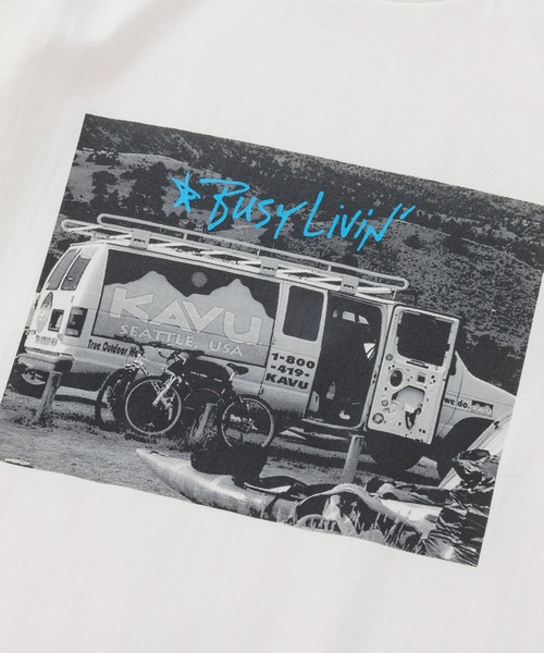 KAVU(カブー)の「KAVU/カブー PhotoTee Car/フォト Tシャツ カー(Tシャツ/カットソー・メンズ・ホワイト・MEDIUM/LARGE)」の3枚目の写真
