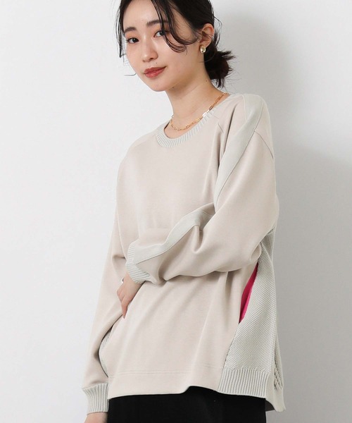 Gready Brilliant（グレディブリリアン）の「バックケーブル配色ポケットカットソー（Tシャツ/カットソー・レディース・グレイッシュベージュ/オフホワイト・FREE）」の18枚目の写真
