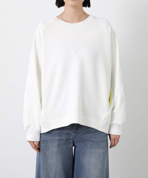 Gready Brilliant（グレディブリリアン）の「バックケーブル配色ポケットカットソー（Tシャツ/カットソー・レディース・グレイッシュベージュ/オフホワイト・FREE）」の20枚目の写真