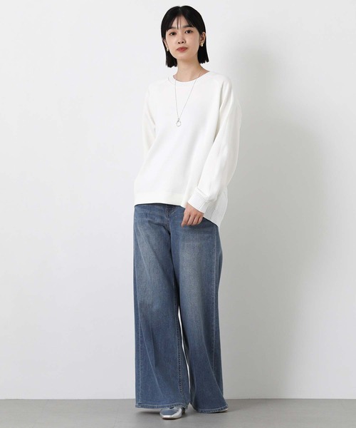 Gready Brilliant（グレディブリリアン）の「バックケーブル配色ポケットカットソー（Tシャツ/カットソー・レディース・グレイッシュベージュ/オフホワイト・FREE）」の3枚目の写真