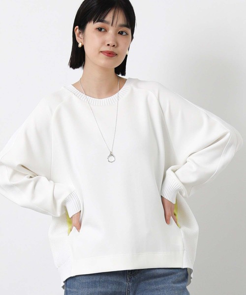 Gready Brilliant（グレディブリリアン）の「バックケーブル配色ポケットカットソー（Tシャツ/カットソー・レディース・グレイッシュベージュ/オフホワイト・FREE）」の7枚目の写真