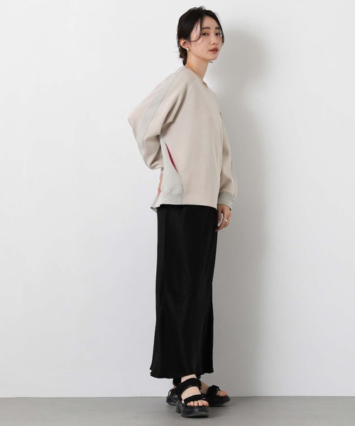 Gready Brilliant（グレディブリリアン）の「バックケーブル配色ポケットカットソー（Tシャツ/カットソー・レディース・グレイッシュベージュ/オフホワイト・FREE）」の12枚目の写真
