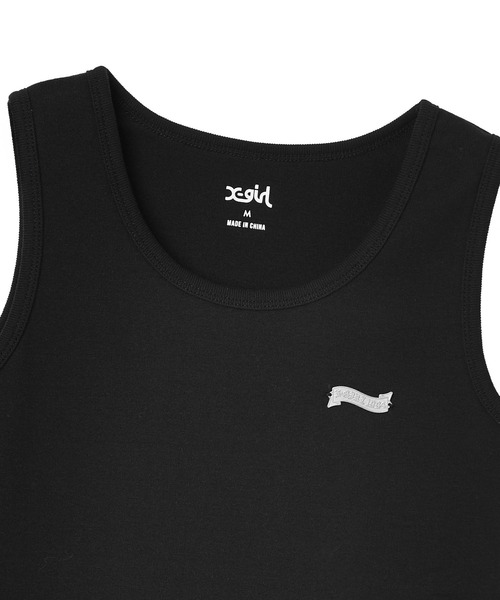 X-girl(エックスガール)の「METAL NAME LOGO TANK TOP(タンクトップ・レディース・ブラック/ホワイト/ブラウン・ONE SIZE)」の20枚目の写真