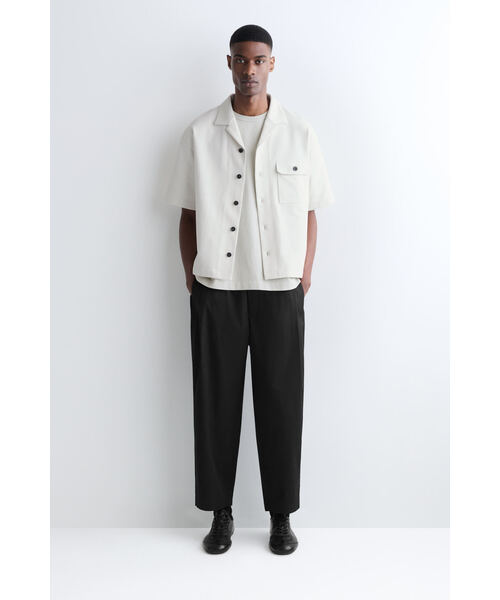 COS(コス)の「コットンユーティリティシャツ(シャツ/ブラウス・メンズ・ブラウン/ホワイト系・XS/XL/L/M/S)」の7枚目の写真
