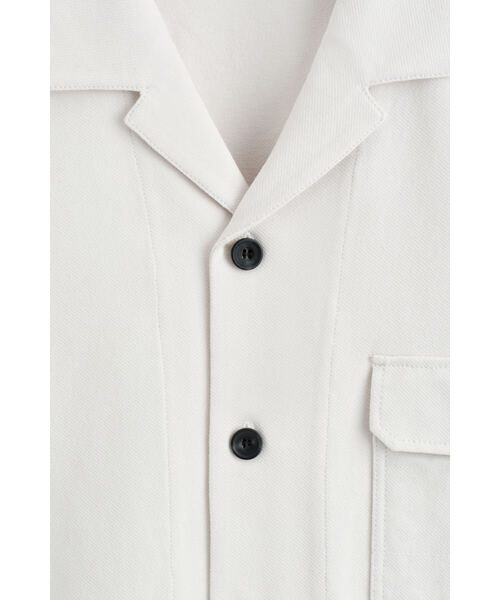 COS(コス)の「コットンユーティリティシャツ(シャツ/ブラウス・メンズ・ブラウン/ホワイト系・XS/XL/L/M/S)」の5枚目の写真