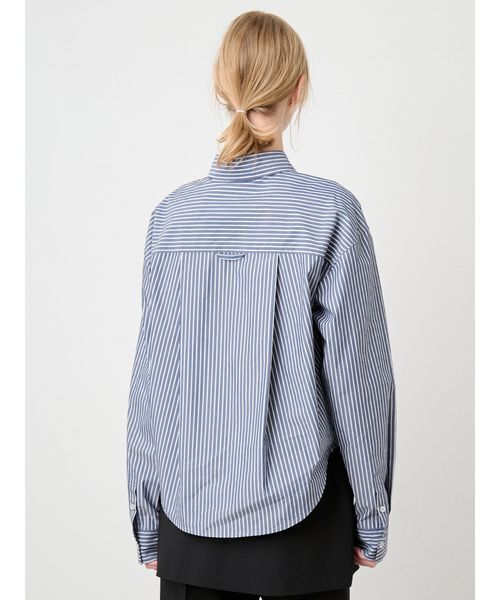 SORIN（ソリン　）の「Embroidered Basic Shirt/エンブロイダード ベーシックシャツ（シャツ/ブラウス・レディース・ライトブルー/ホワイト/ストライプ・38）」の6枚目の写真