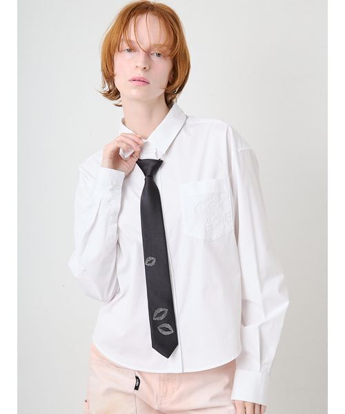 SORIN（ソリン　）の「Embroidered Basic Shirt/エンブロイダード ベーシックシャツ（シャツ/ブラウス・レディース・ライトブルー/ホワイト/ストライプ・38）」の19枚目の写真