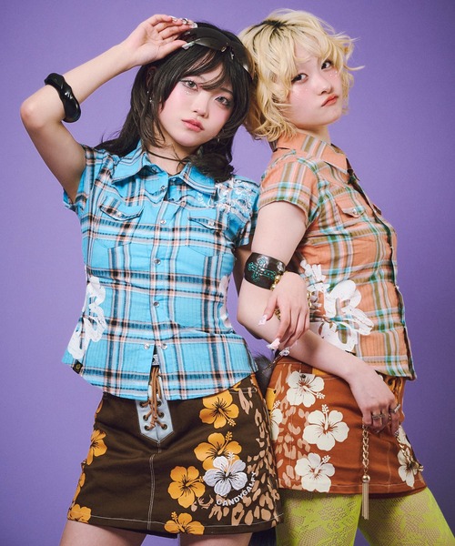 GALFY(ガルフィー)の「GALFY-ロコギャルスカンツ☆彡(スカート・レディース・ブラウン/ピンク・FREE)」の13枚目の写真