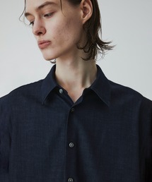 UNITED TOKYO | 【接触冷感】スラブシャンブレー デニムシャツ　｜夏服/ウォッシャブル/イージーケア/伸縮性(シャツ/ブラウス)
