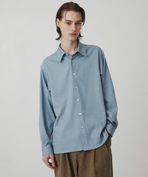 【残りわずか】スラブシャンブレー デニムシャツ　｜秋服/ウォッシャブル/イージーケア/伸縮性