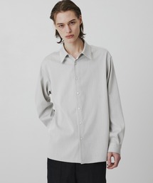 【接触冷感】スラブシャンブレー デニムシャツ　｜夏服/ウォッシャブル/イージーケア/伸縮性