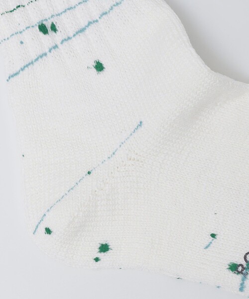 SHIPS(シップス)の「ROSTER SOX:B PAINT(ソックス/靴下・メンズ・ホワイト/ブラック・ONE SIZE)」の4枚目の写真