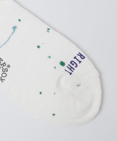 SHIPS(シップス)の「ROSTER SOX:B PAINT(ソックス/靴下・メンズ・ホワイト/ブラック・ONE SIZE)」の5枚目の写真