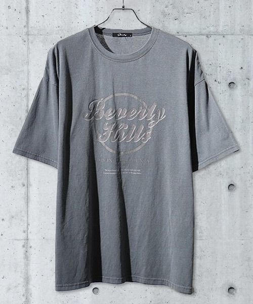 SHISKY（シスキー）の「ピグメント オーバーサイズTシャツ（Tシャツ/カットソー・メンズ・グレー系その他3/グレー系その他2/その他1/グレー系その他5/グレー系その他4/その他3/その他2/グレー系その他6/チャコールグレー/その他/グレー系その他/グレー系その他7・M/XL/L）」の2枚目の写真