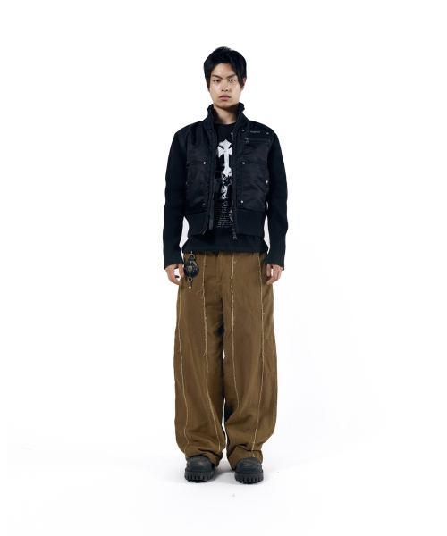 AAKAM(アーカム)の「Knee Pin-Tuck Panel Cotton Pants (Brown)(その他パンツ・レディース・その他・1/2)」の9枚目の写真