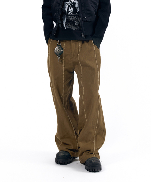 AAKAM(アーカム)の「Knee Pin-Tuck Panel Cotton Pants (Brown)(その他パンツ・レディース・その他・1/2)」の12枚目の写真